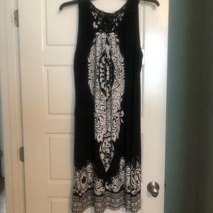 Black and white summer dress